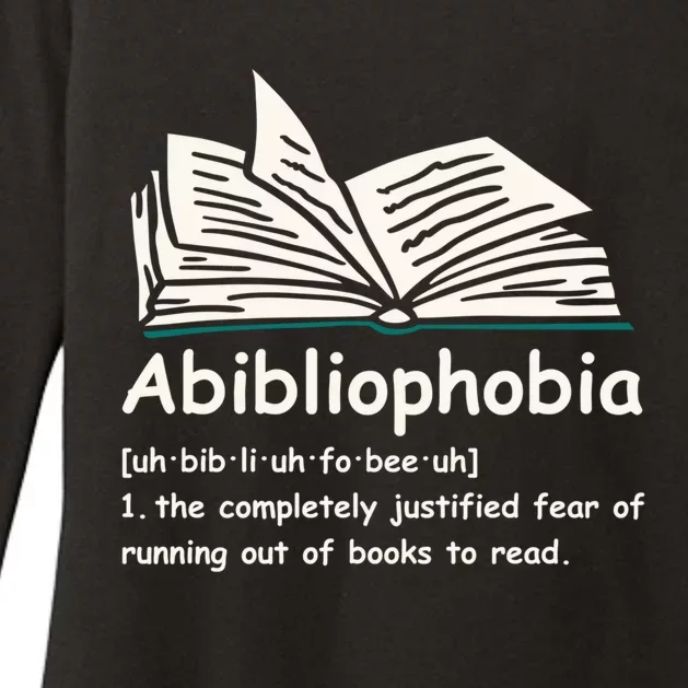 Abibliophobia Gift Reading Bookworm Reader Gift Womens CVC Long Sleeve Shirt