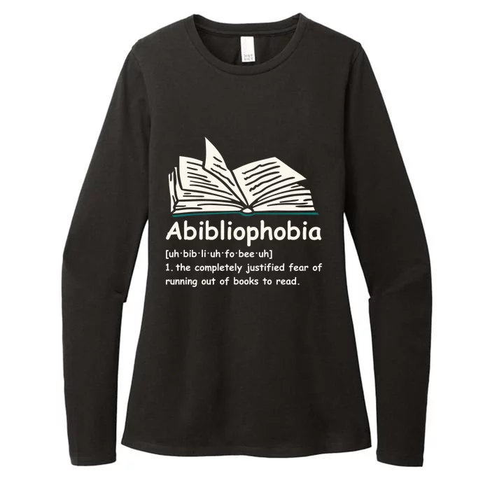 Abibliophobia Gift Reading Bookworm Reader Gift Womens CVC Long Sleeve Shirt