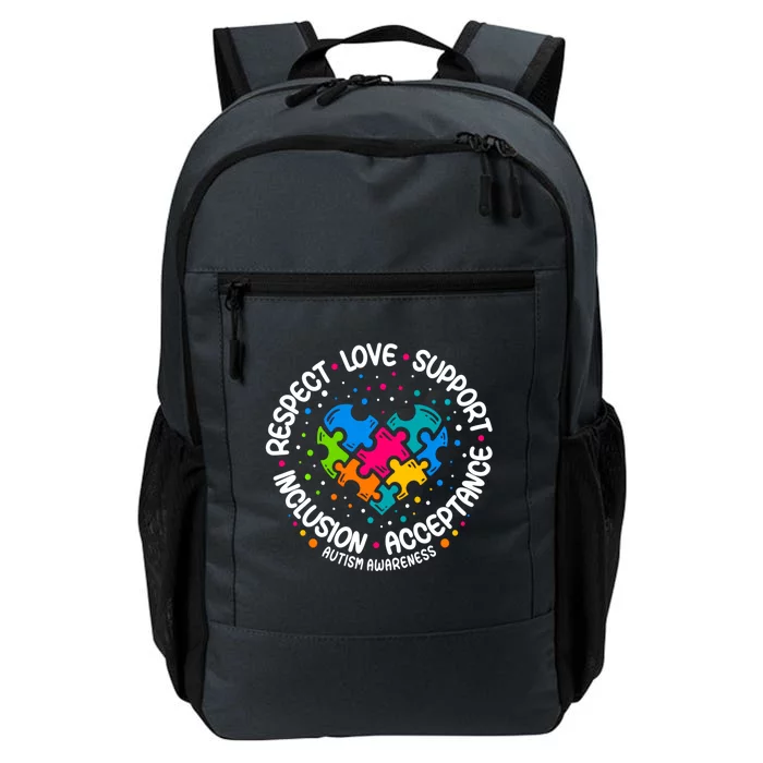 Autism Gift Respect Love Support Autism Awareness Gift Daily Commute Backpack