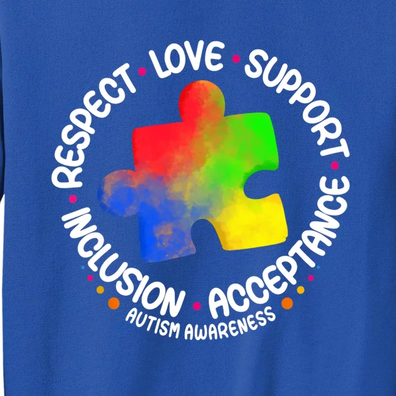 Autism Gift Respect Love Support Autism Awareness Cool Gift Sweatshirt