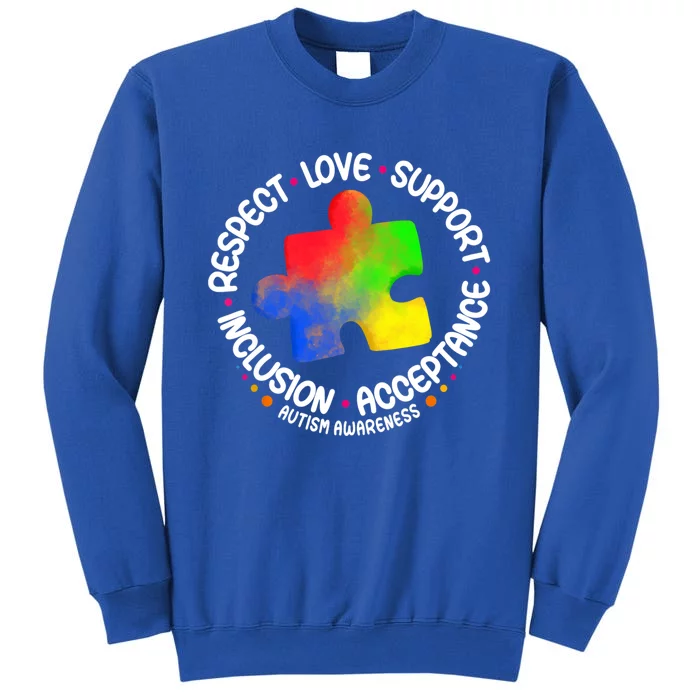 Autism Gift Respect Love Support Autism Awareness Cool Gift Sweatshirt