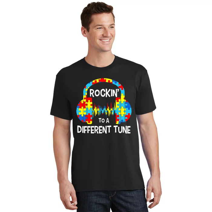 Autism Game Rocking To A Different Tune For Gamer Boys T-Shirt