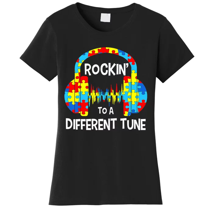 Autism Game Rocking To A Different Tune For Gamer Boys Women's T-Shirt