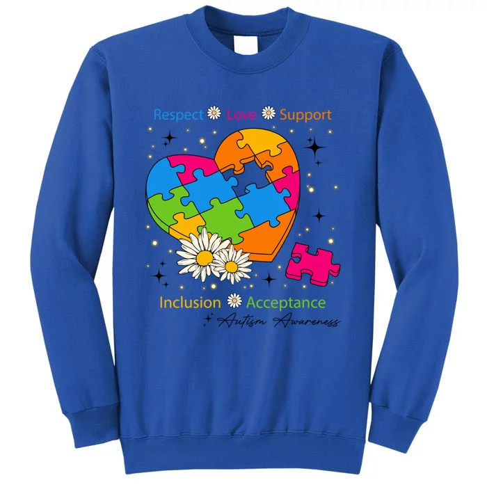 Autism Gift Respect Love Support Autism Awareness Gift Sweatshirt