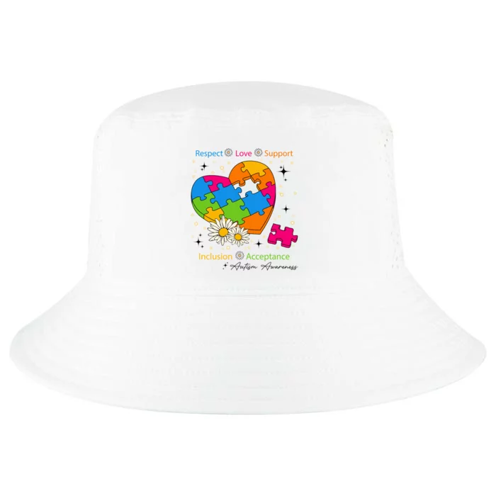 Autism Gift Respect Love Support Autism Awareness Gift Cool Comfort Performance Bucket Hat