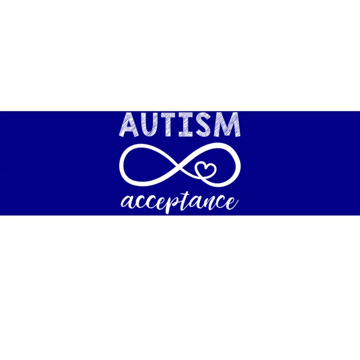 Autism Gift Red Instead Inifinity Gift Acceptance Cute Gift Bumper Sticker