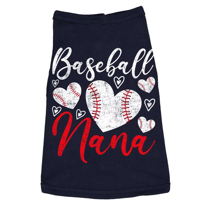 American Game Retired Baseball Nana Grandmother Baseball Doggie Tank