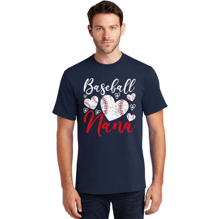 American Game Retired Baseball Nana Grandmother Baseball Tall T-Shirt