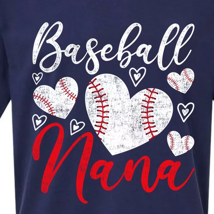 American Game Retired Baseball Nana Grandmother Baseball Sueded Cloud Jersey T-Shirt