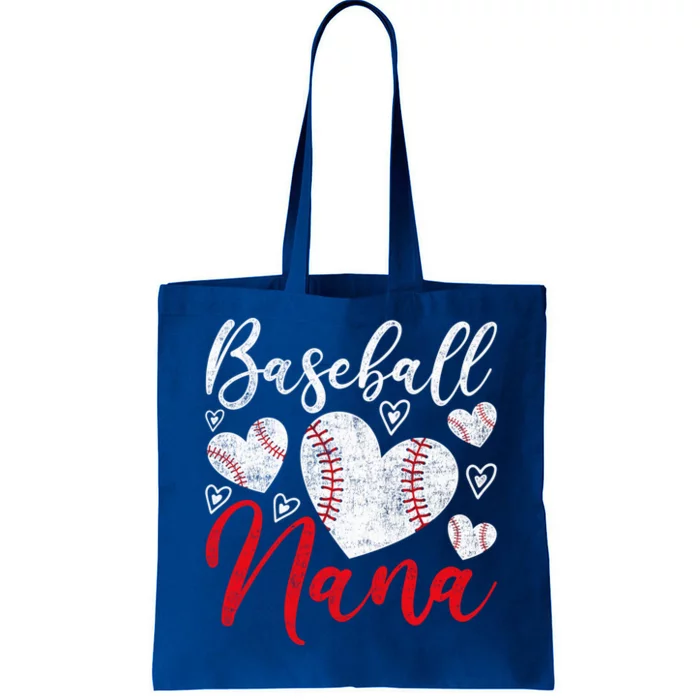 American Game Retired Baseball Nana Grandmother Baseball Mother's Day Tote Bag