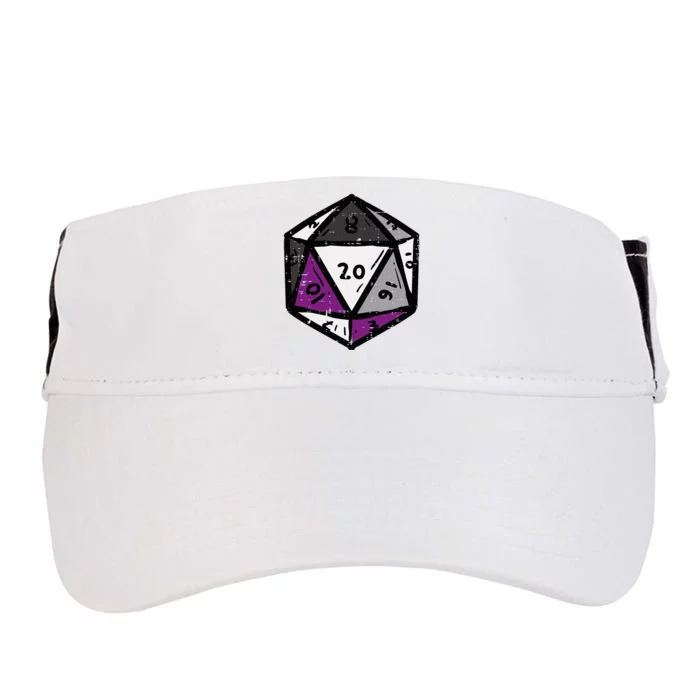 Asexual Gamer Rpg Dice Ace Pride Flag Lgbtq Adult Drive Performance Visor