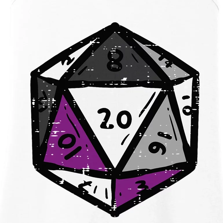 Asexual Gamer Rpg Dice Ace Pride Flag Lgbtq Ladies Essential Tank