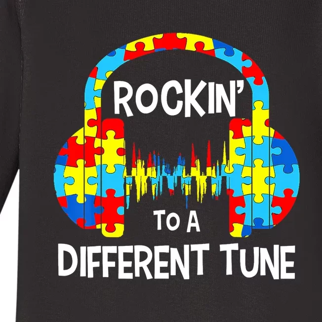 Autism Game - Rocking To A Different Tune For Gamer Boy Baby Long Sleeve Bodysuit