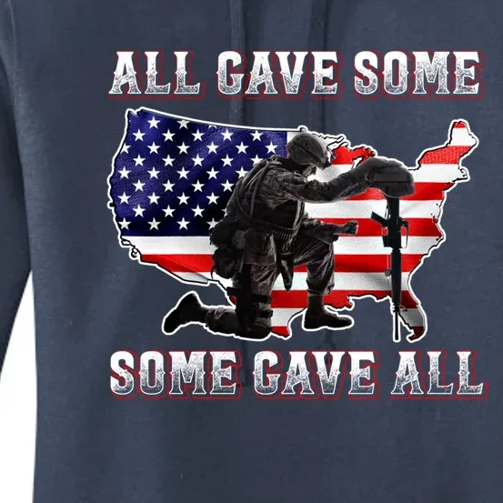 All Gave Some Some Gave All Gift Veteran And Memorial's Day Gift Women's Pullover Hoodie