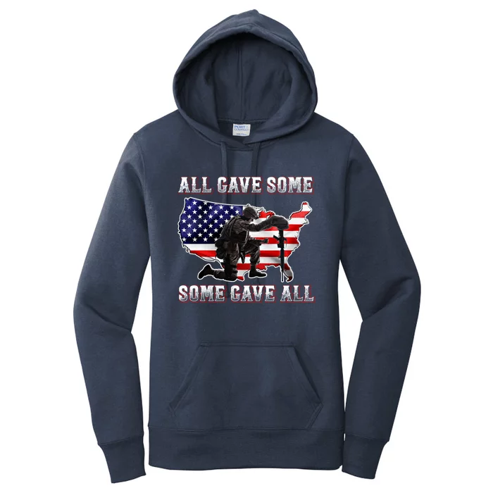 All Gave Some Some Gave All Gift Veteran And Memorial's Day Gift Women's Pullover Hoodie