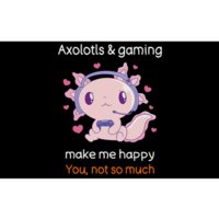 Axolotl Gamer Shirt Funny Video Gaming Sarcastic Axolotl  Bumper Sticker