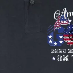 America God Shed His Grace On Thee Christian 4th Of July Softstyle Adult Sport Polo