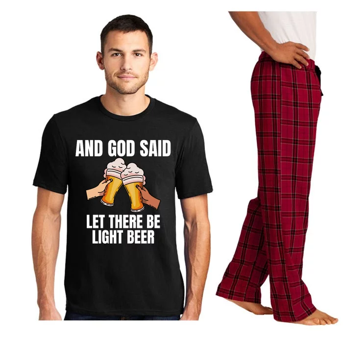 And God Said Let There Be Light Beer Pajama Set