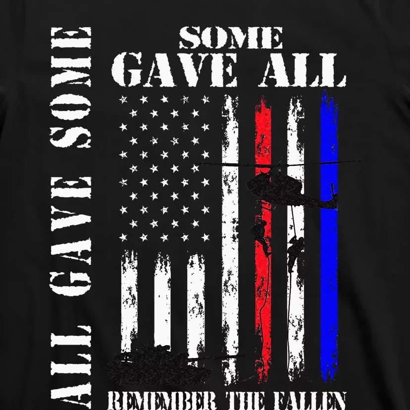 All Gave Some Some Gave All Flag Veteran Memorial Day Family T-Shirt