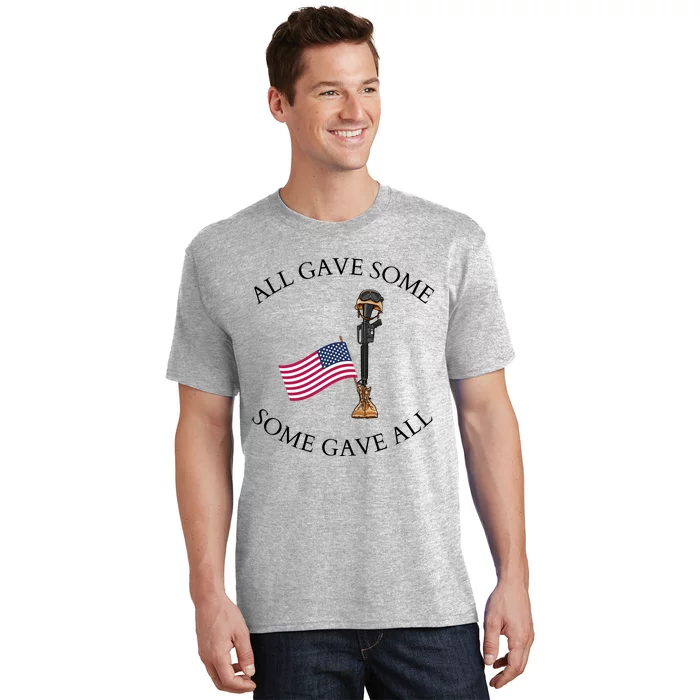 All Gave Some Gave All Memorial Labor Day Patriot American Flag T-Shirt