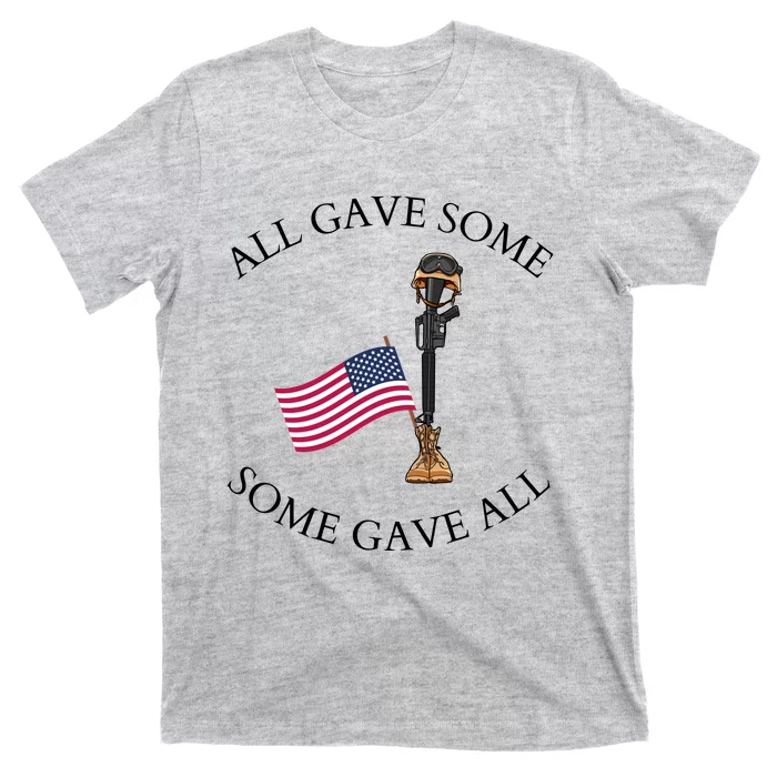 All Gave Some Gave All Memorial Labor Day Patriot American Flag T-Shirt