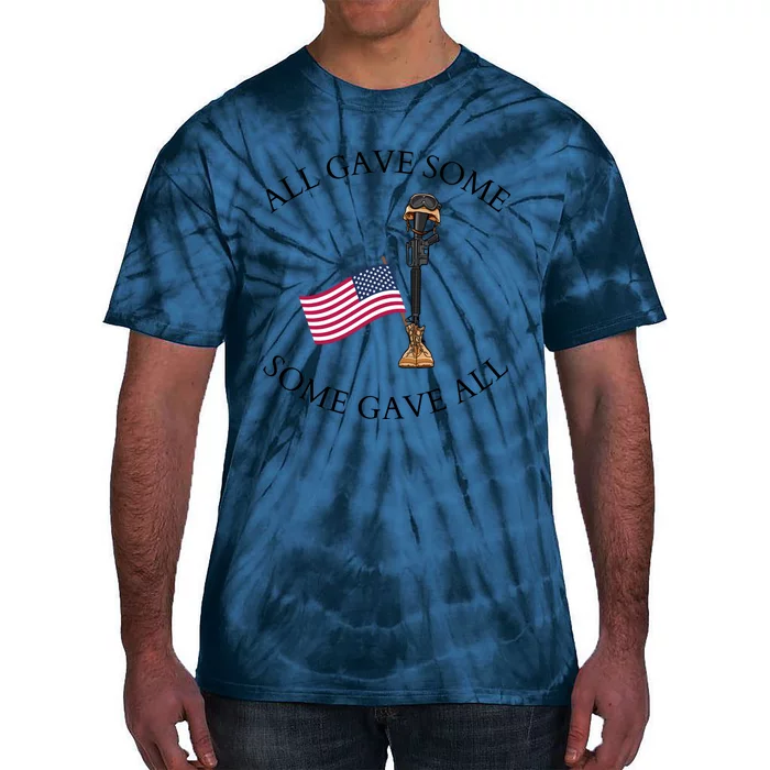 All Gave Some Gave All Memorial Labor Day Patriot American Flag Tie-Dye T-Shirt