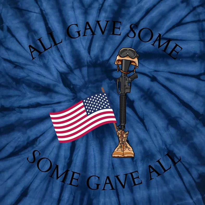 All Gave Some Gave All Memorial Labor Day Patriot American Flag Tie-Dye T-Shirt