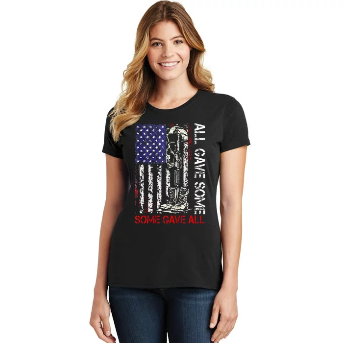 All Gave Some Some Gave All Flag Veteran Memorials Day Men Women's T-Shirt