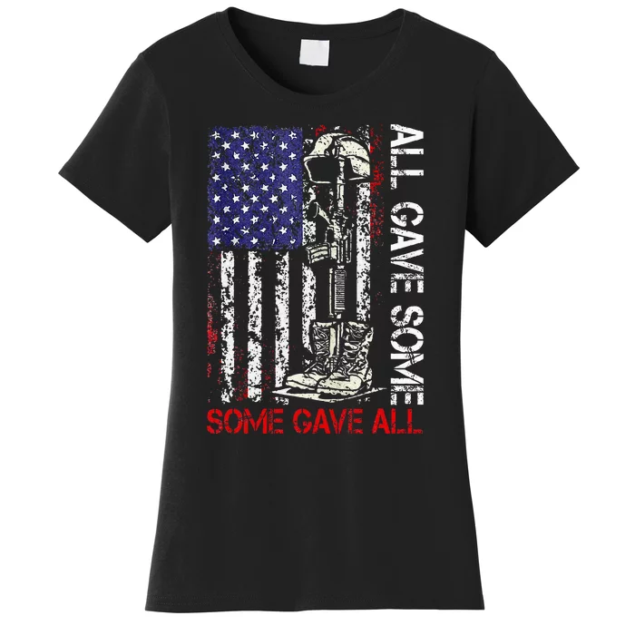 All Gave Some Some Gave All Flag Veteran Memorials Day Men Women's T-Shirt