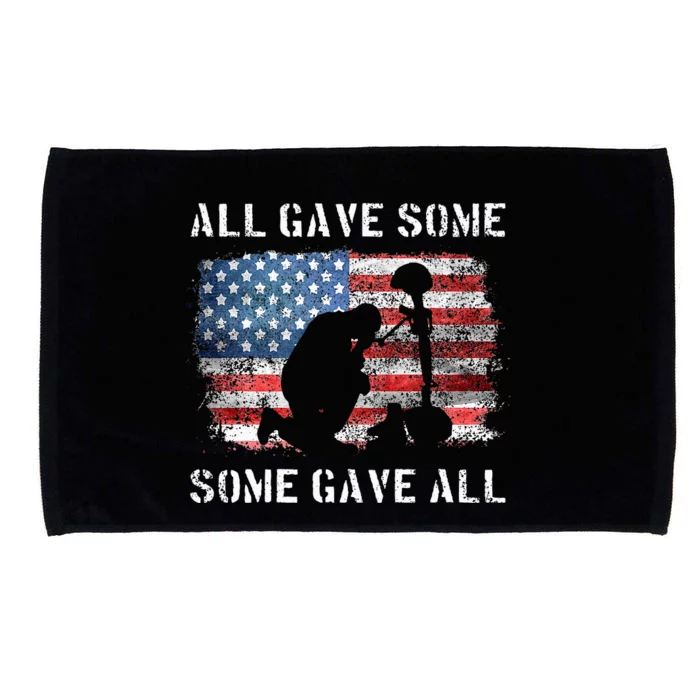 All Gave Some Some Gave All I Veteran & Memorials Day Microfiber Hand Towel