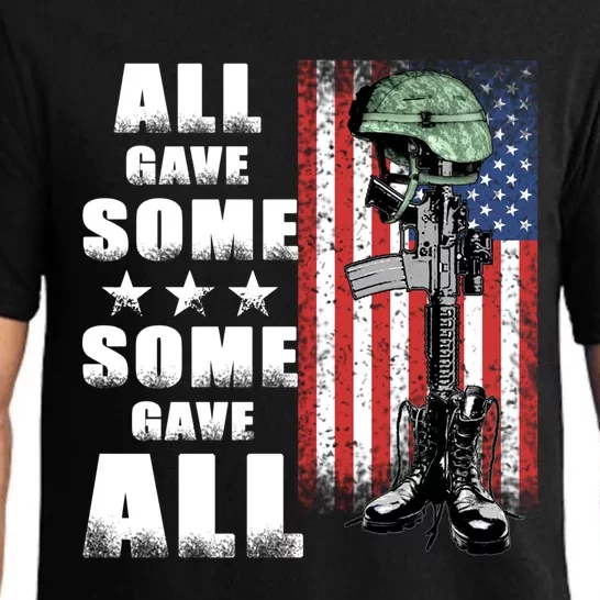 All Gave Some Some Gave All Battlefield Cross Gift Pajama Set