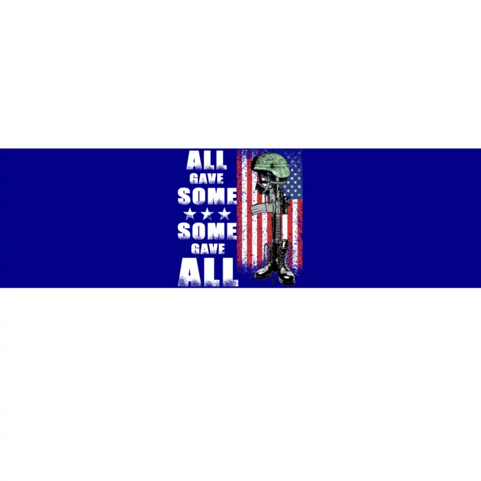 All Gave Some Some Gave All Battlefield Cross Gift Bumper Sticker