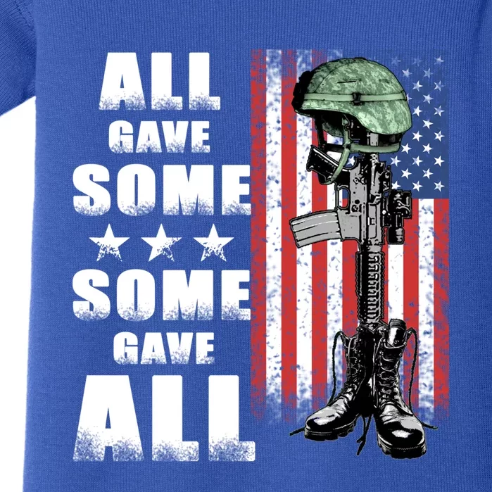 All Gave Some Some Gave All Battlefield Cross Gift Baby Bodysuit