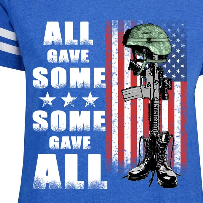 All Gave Some Some Gave All Battlefield Cross Gift Enza Ladies Jersey Football T-Shirt