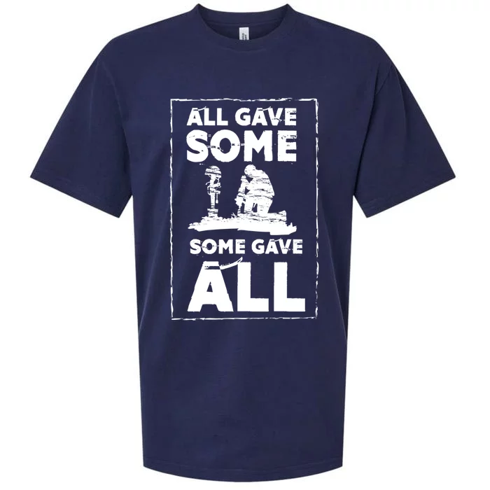 All Game Some Some Gave All Funny Gift Cool Military Patriotic Gift Sueded Cloud Jersey T-Shirt