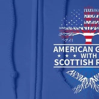 American Grown Scottish Roots Scotland Full Zip Hoodie