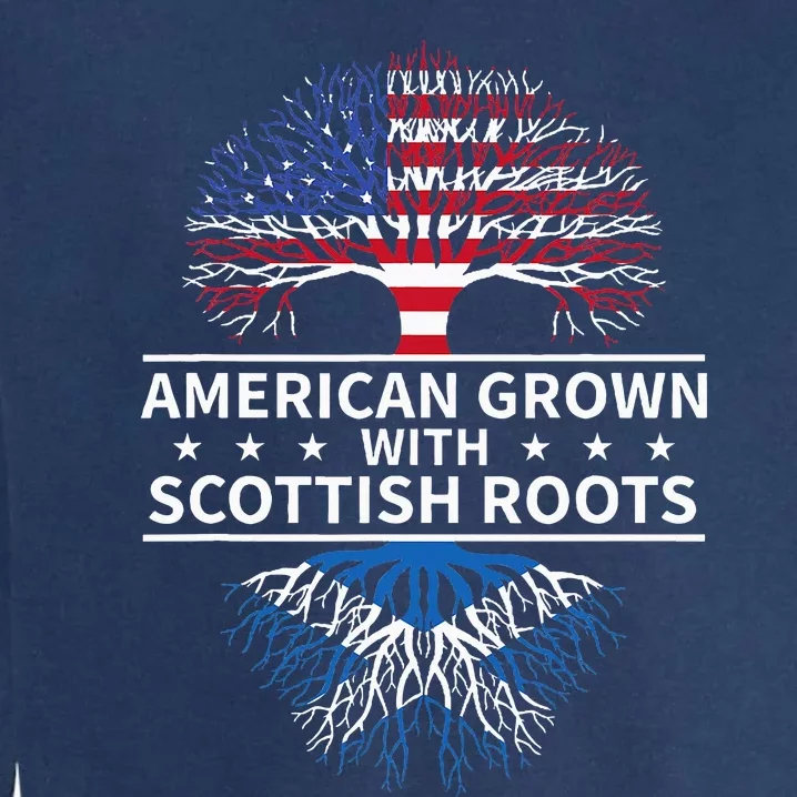 American Grown Scottish Roots Scotland Garment-Dyed Sweatshirt