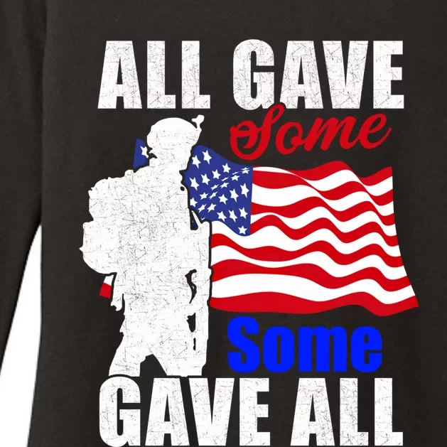 All Gave Some Some Gave All Veteran Memorial Day Funny Gift Womens CVC Long Sleeve Shirt