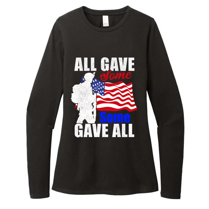 All Gave Some Some Gave All Veteran Memorial Day Funny Gift Womens CVC Long Sleeve Shirt