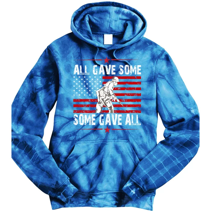 All Gave Some Gift Some Gave All Memorial Day Veterans Day Gift Tie Dye Hoodie