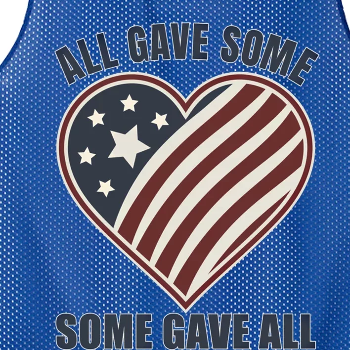 All Gave Some Gift Some Gave All Veteran Cute Gift Mesh Reversible Basketball Jersey Tank