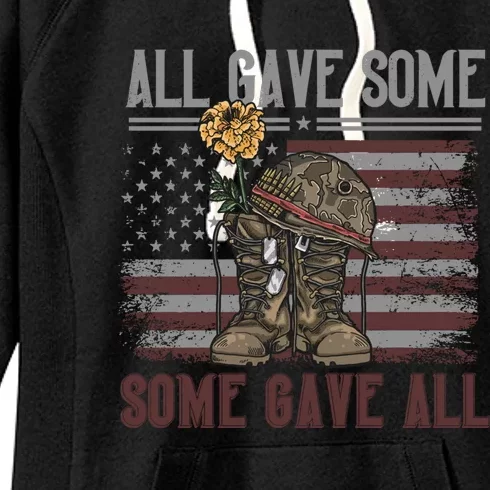 All Gave Some Some Gave Patriotic Patriiot Meaningful Gift Women's Fleece Hoodie