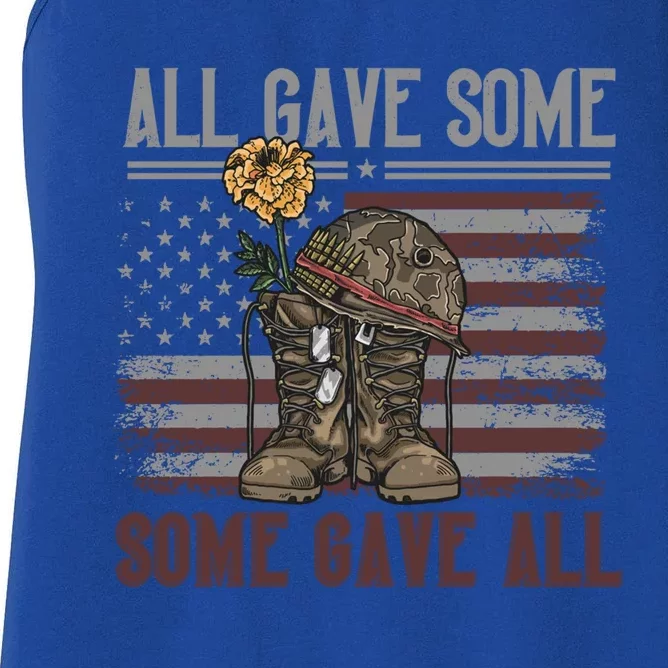 All Gave Some Some Gave Patriotic Patriiot Meaningful Gift Women's Racerback Tank