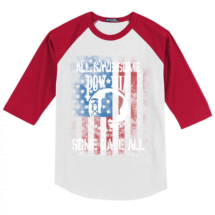 All Gave Some Gift Some Gave All Funny Gift Kids Colorblock Raglan Jersey