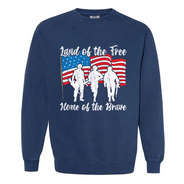 All Gave Some Some Gave All Usa Flag American Memorial Day Gift Garment-Dyed Sweatshirt