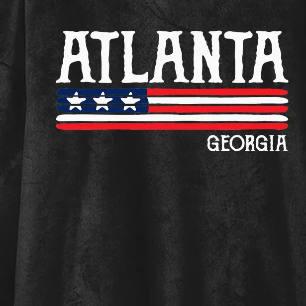 Atlanta Georgia Souvenir Gift Hooded Wearable Blanket