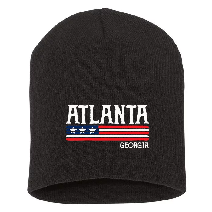 Atlanta Georgia Souvenir Gift Short Acrylic Beanie