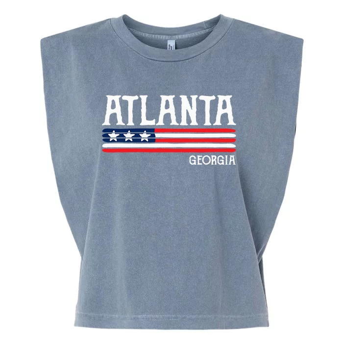 Atlanta Georgia Souvenir Gift Garment-Dyed Women's Muscle Tee