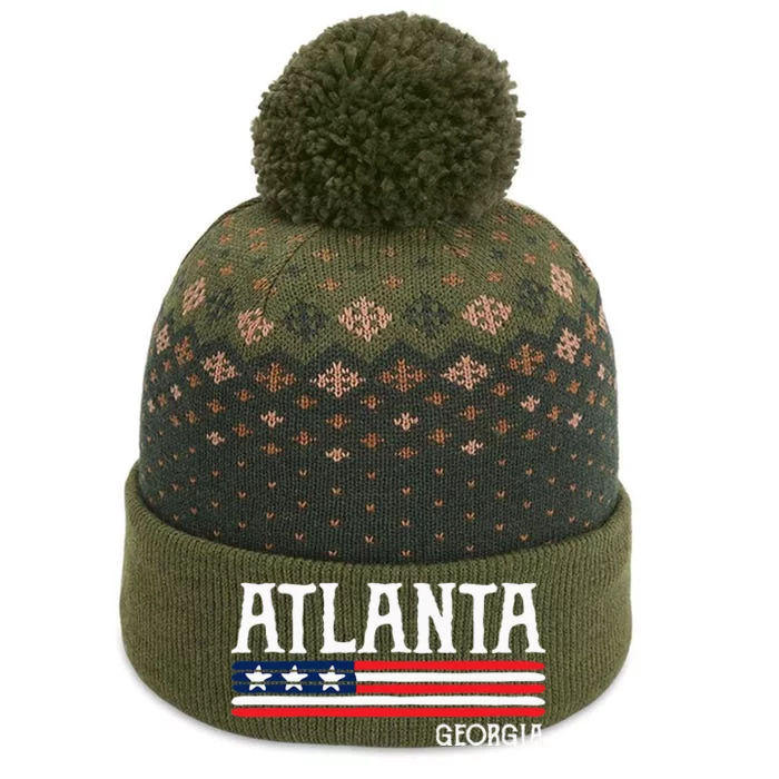 Atlanta Georgia Souvenir Gift The Baniff Cuffed Pom Beanie