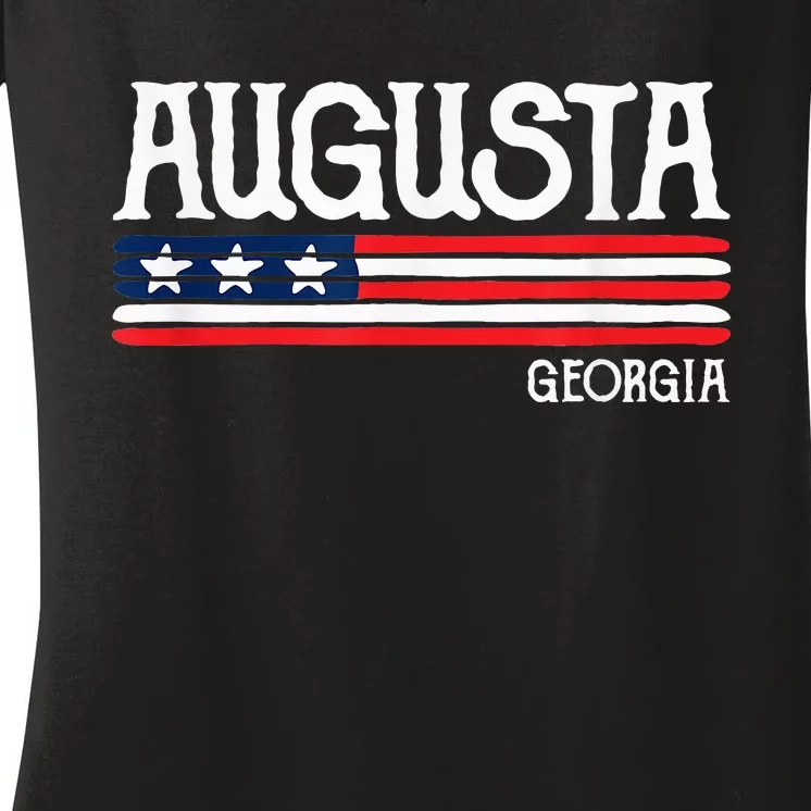 Augusta Georgia Souvenir Gift Women's V-Neck T-Shirt